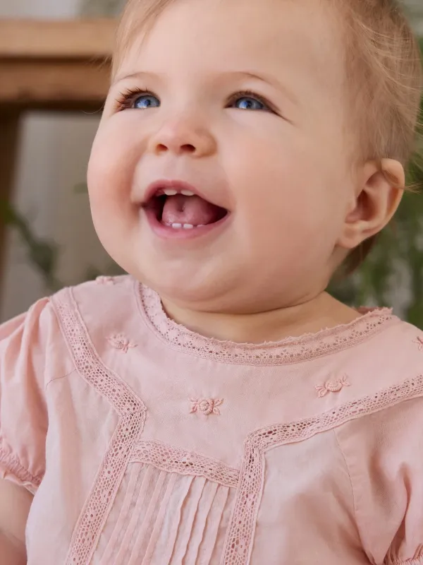 Kabuk Pembe Bulut Romper