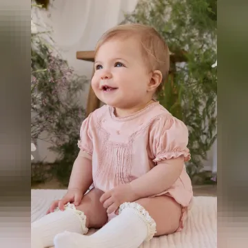 Kabuk Pembe Bulut Romper