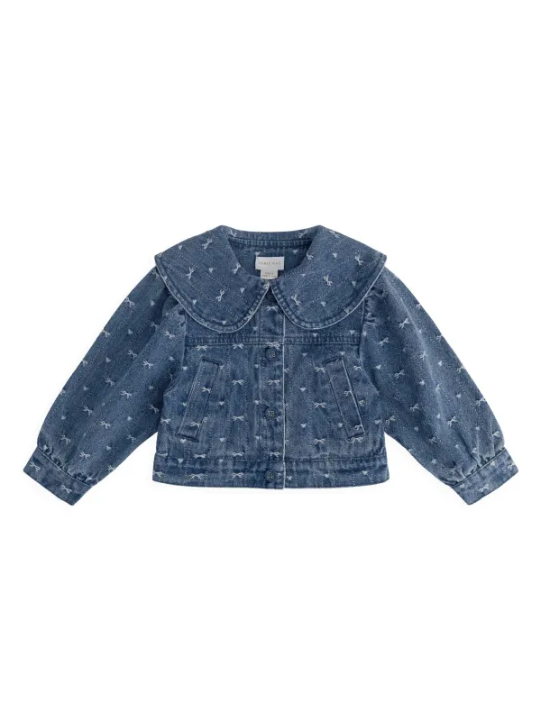 Fiyonklu Denim Elif Denim Ceket