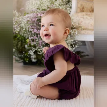 İncir Moru Müslin Beren Romper